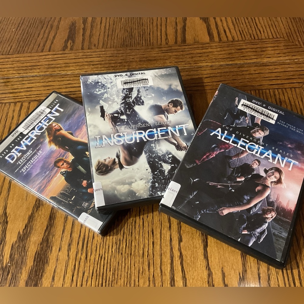 Divergent, Insurgent & Allegiant DVD series